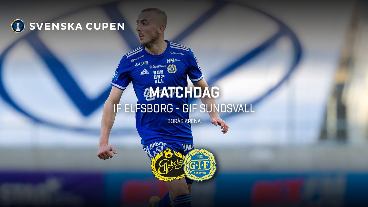 GIFSundsvall's tweet photo. MATCHDAG 
Svenska Cupen

⚽️ @IFElfsborg1904 - GIF Sundsvall 
🕐 13:00 
📍 Borås Arena 

Första tävlingsmatchen för i år. Nu kör vi, tillsammans är vi GIF Sundsvall 💙 https://t.co/Opubt7Qf22
