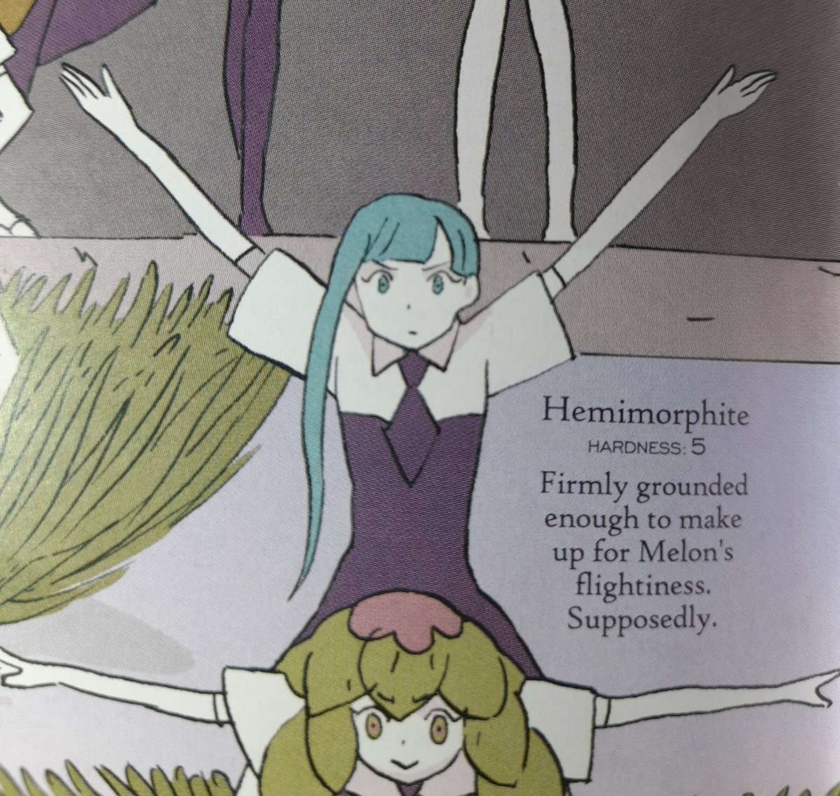 anxiety_otd's tweet photo. Hemimorphite from Land of the Lustrous has general anxiety disorder (headcanon/implied)! https://t.co/fbeVJePSsY
