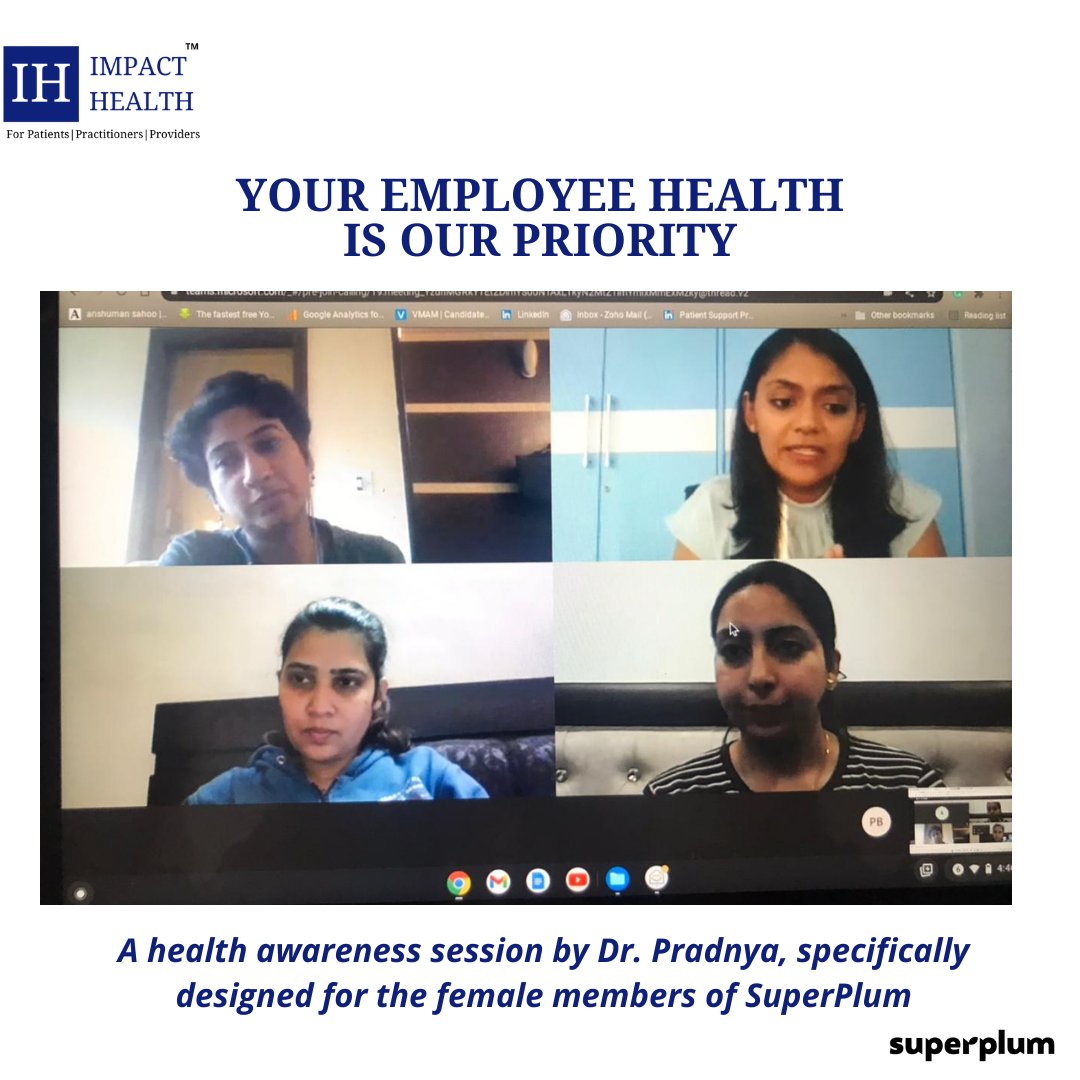 While @superplum is busy providing high-quality, safe-to-eat fresh fruits, we are proud to provide optimum health solutions to their employees.
#employeehealthandwellness #employeecare #hr #employeeengagement #patientsupport #patientassistance #pcosawareness  #impacthealth https://t.co/poGRtssQcu