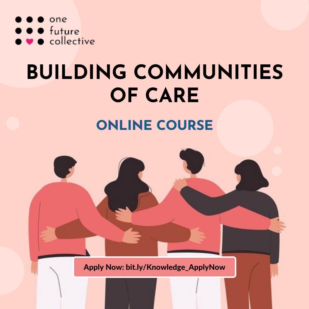 onefuture_india's tweet photo. #1
On 8th March, we'll be commencing the 'Building #CommunitiesofCare' #online course.
If you want to learn more about #mutualaid, #solidarity, #structuralcare, and having difficult conversations - this is the #course for you. https://t.co/CcL5Olc6vQ