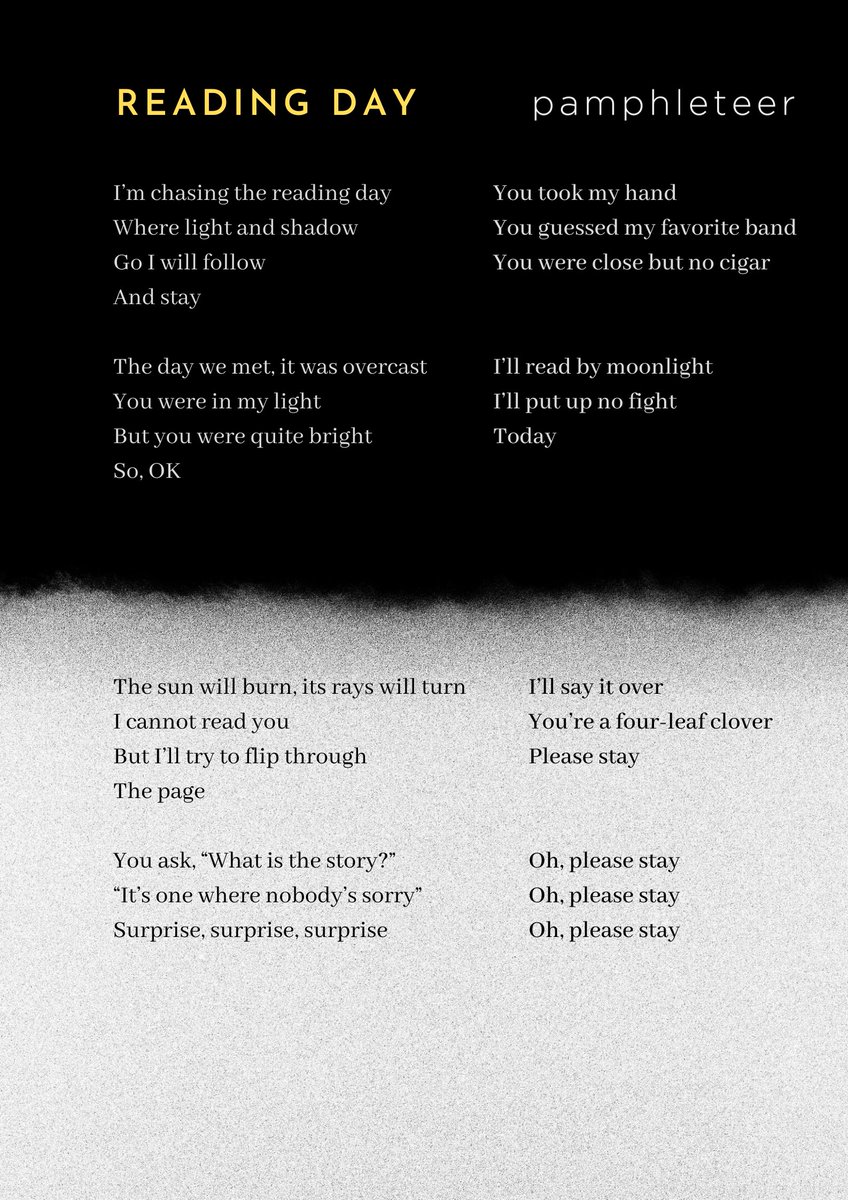 aldussantos's tweet photo. Want to sing along to ‘Reading Day’ and ‘You Looked Better When You Looked at Me’ from @PamphleteerPH’s “Two Novellas”? Ask no more. https://t.co/C8E6K1xZvL