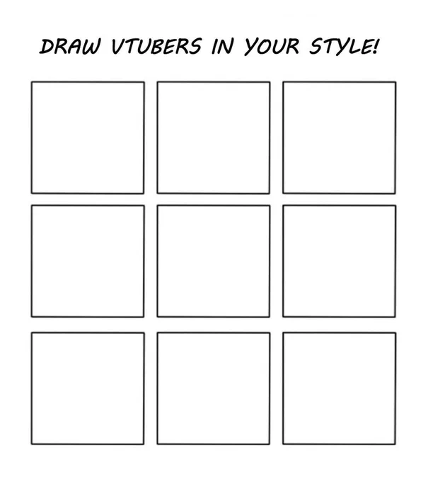 You know what to do fellow #VTubers 😤✊ Drop your PNGs here

Hope to see you this upcoming Mon 7:30am EST as I will be filling this grid up with my picks! 💿 #cottonstreams 
