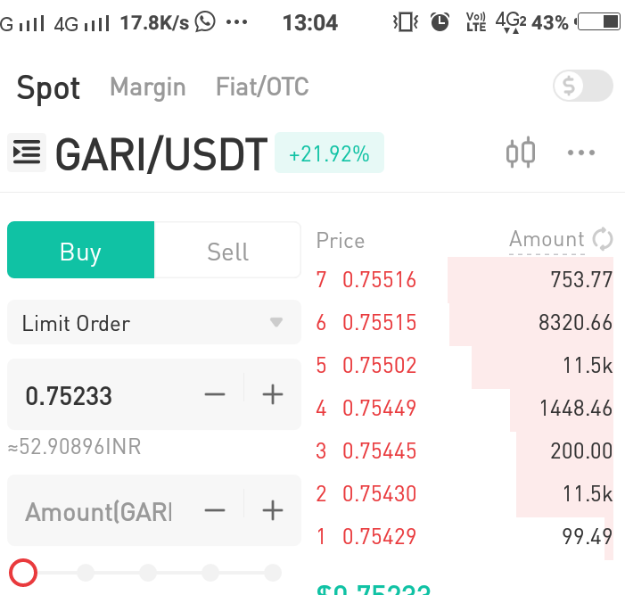Sudhir_arise's tweet photo. Zabpay team plz equalize you express listing Gari coin price to save your customer base. Don't let new comer to choose other exchange over zabpay. @zabpay @GariToken @GariToken #Gari #Chingari #zabpay #priceaction #pricedifference https://t.co/TVQ9kyuR7k