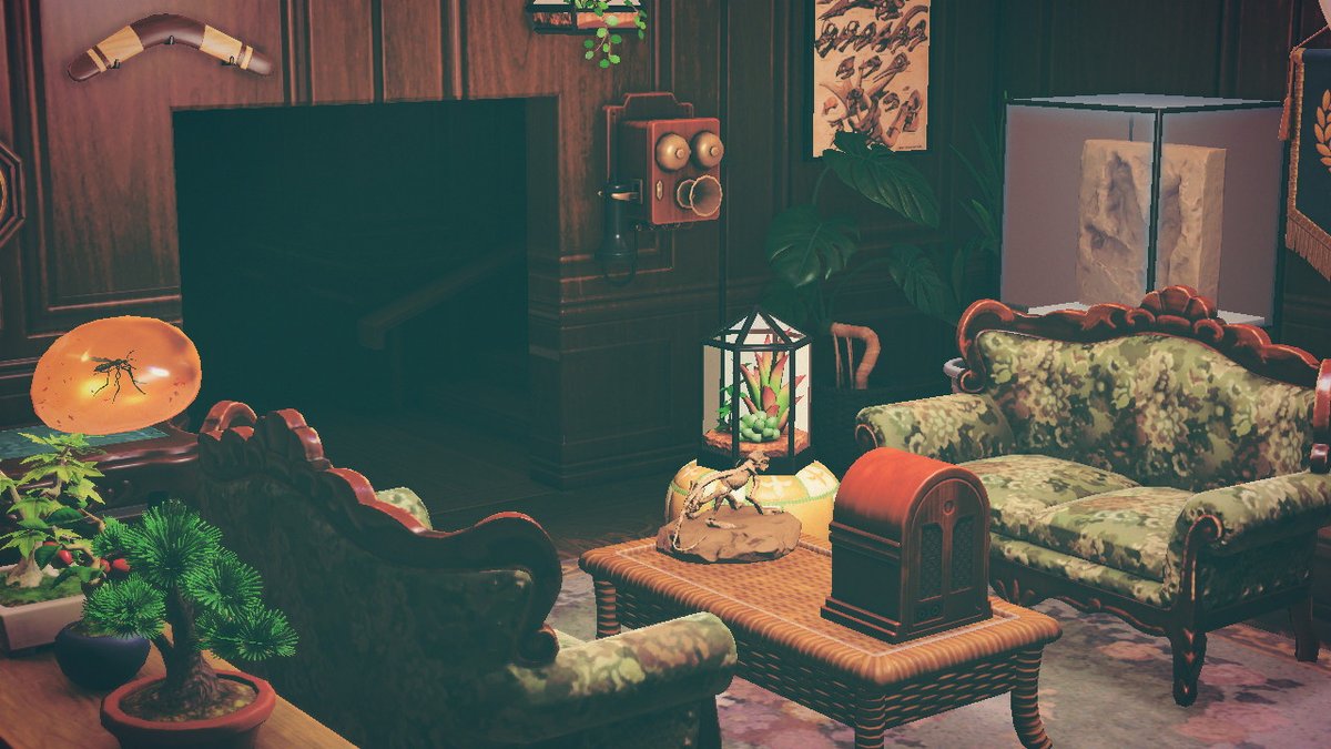 _queeniecraft's tweet photo. Jungle Explorer's Study~ #acnh #acnhscreenshot #hhp #epiphanyisle #paradiseplanning #virtualphotography #AnimalCrossing https://t.co/vfCLVrzK2G