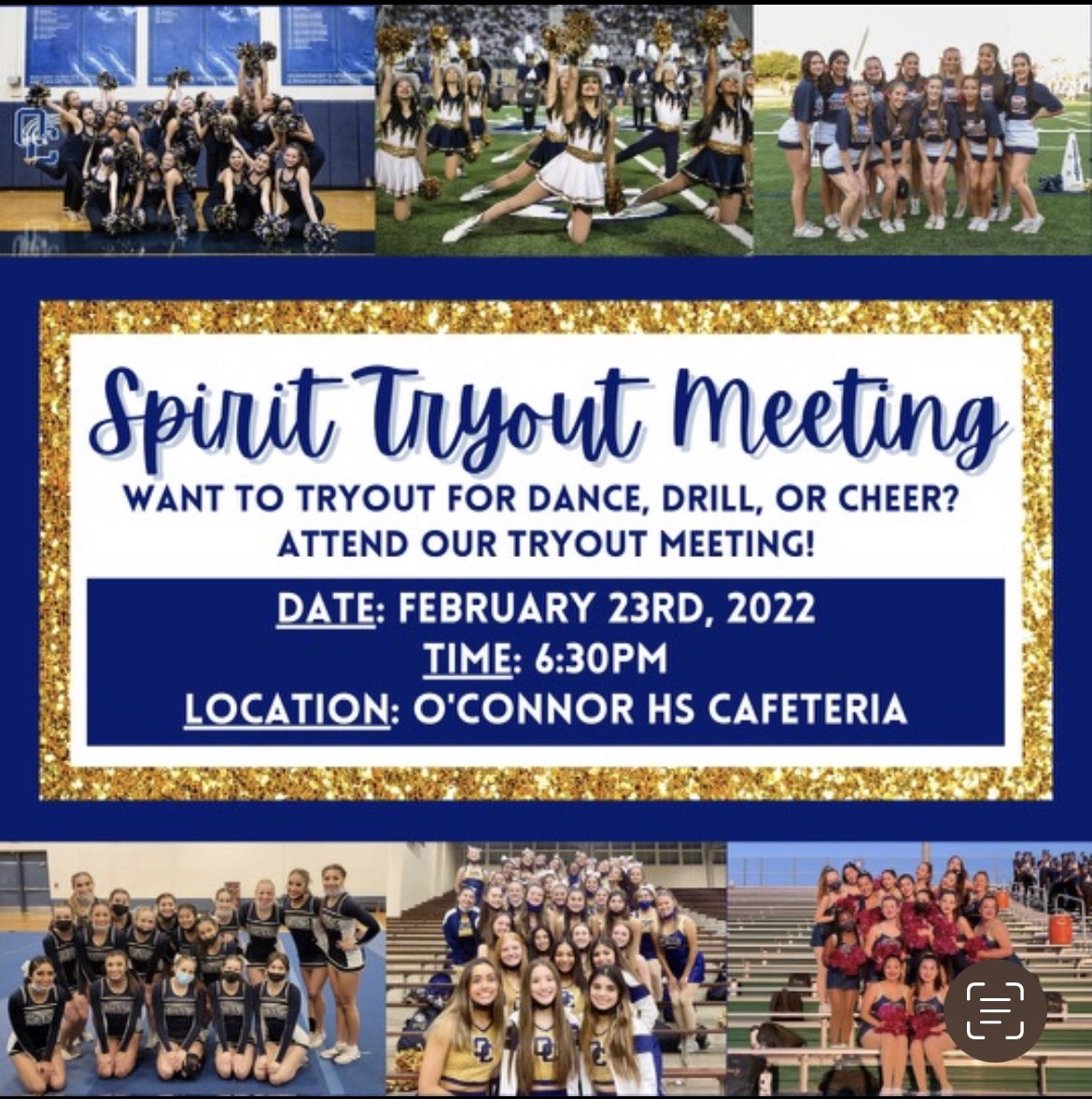 🌟It’s time to shine!🌟 To be eligible for our 2022-2023 teams, you (and a parent/guardian) must attend Tuesday’s tryout meeting. See you there!
