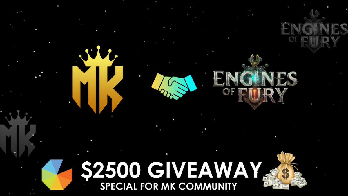 Master of Crypto (@mastercryptohq) on Twitter photo New rewards - 500$ to 10 Random people 🚀
Do simple tasks given below :-
1) Follow me & <a href="/EnginesOfFury/">Engines of Fury 🎮</a>
2) Tag 3 friends
#Eof is a complete action packer play2earn game with 3D retro futurstic world.
👉Join Another 2500$ #Giveaway gleam.io/v25bz/moneykin… New rewards - 500$ to 10 Random people 🚀
Do simple tasks given below :-
1) Follow me & <a href="/EnginesOfFury/">Engines of Fury 🎮</a>
2) Tag 3 friends
#Eof is a complete action packer play2earn game with 3D retro futurstic world.
👉Join Another 2500$ #Giveaway gleam.io/v25bz/moneykin…