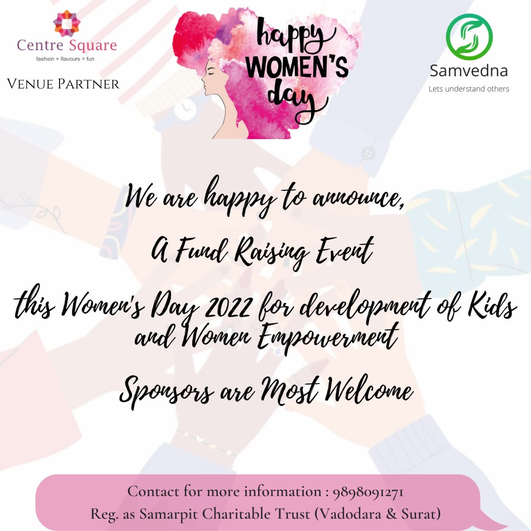 16_samvedna's tweet photo. We Samvedna is going to celebrate this event as fundraising event for undernourished children. 
We are looking for your support and love for this event, 
Please come and help to fight against Mal Nutrition and Also appreciate women's achievement.
https://t.co/q1KECMnXzS https://t.co/ra1oQLiug9