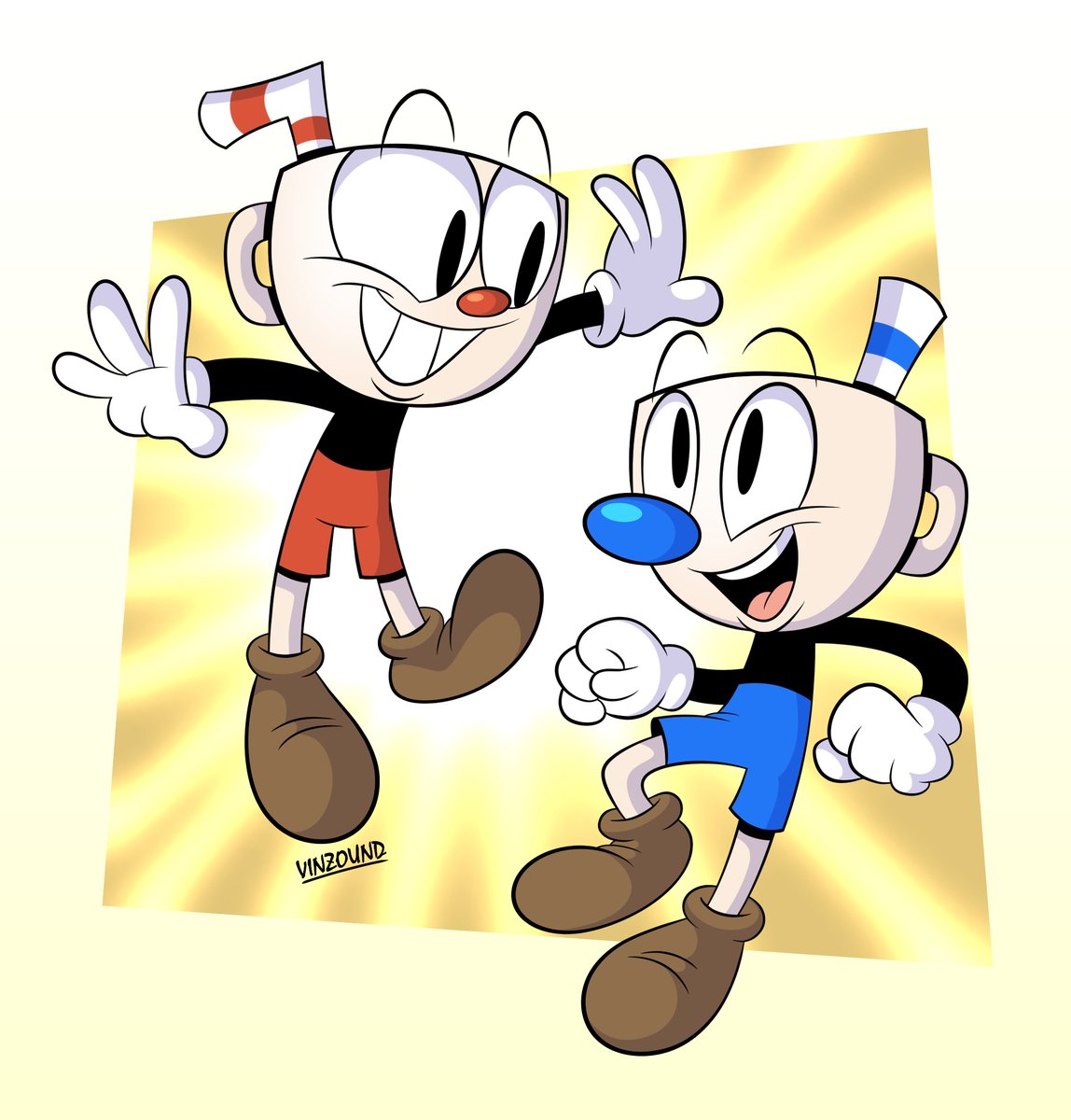 vinzound's tweet photo. Two Cups!!

#Cuphead #cupheadfanart #cupheadshow #TheCupheadShow #Mugman #cartoon #cartoons #fanart https://t.co/D3WaUKslAw