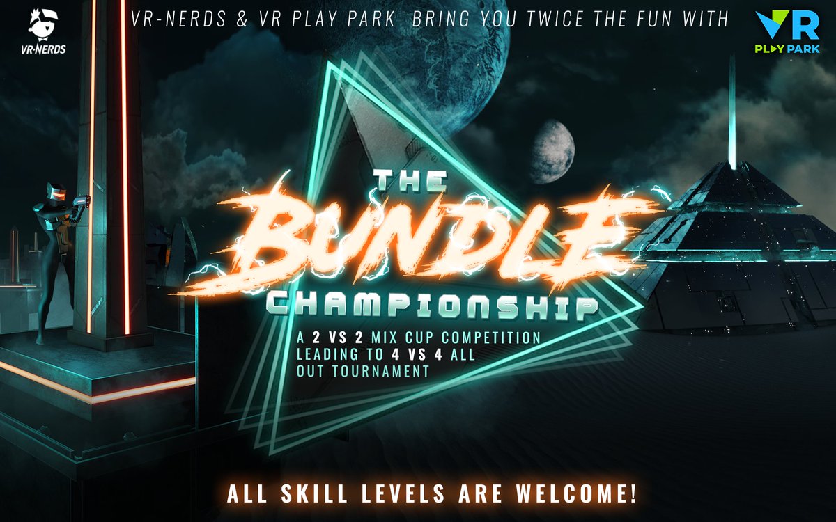 While our <a href="/humble/">Humble Bundle</a> Bundle sale we're running a tournament for veterans and beginners. Join our 
Discord (bit.ly/3uZ3itB) for more info &amp; registration. 
<a href="/VRPLAYPARK1/">VR PLAY PARK</a> <a href="/vrnerds/">VR∙Nerds</a>