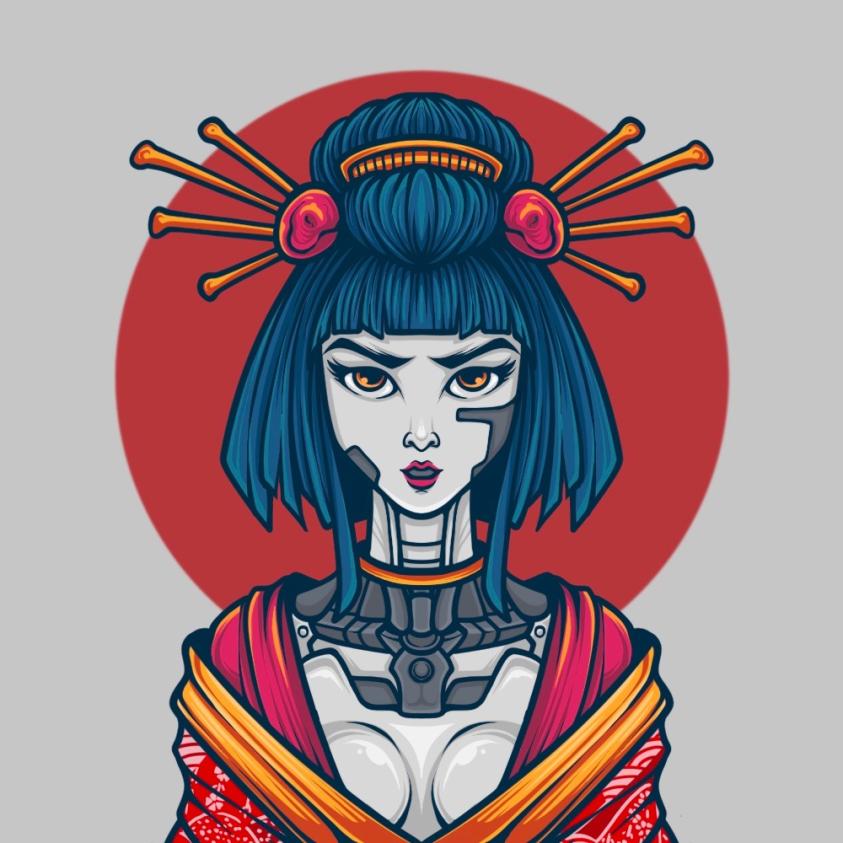 MvstApparel's tweet photo. @TheApeList_ @NFTgeisha Love my Geishas and can't wait for the Maikos https://t.co/LO2tCNEzgw