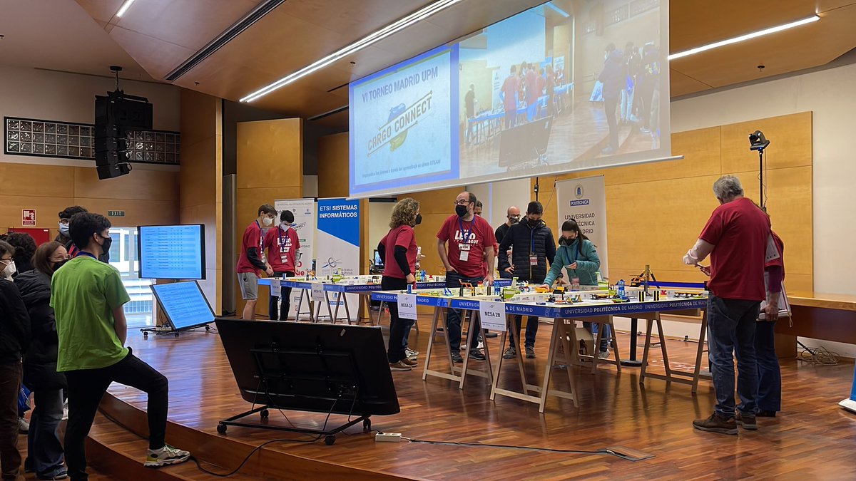 tomasramon's tweet image. La VI edición de la FIRST LEGO League ha comenzado. Emisión en directo UPM - Canal 1: audiovisuales.upm.es/directo/ #fllmadridupm #cargoconnect #muchomasquerobots #somosupm