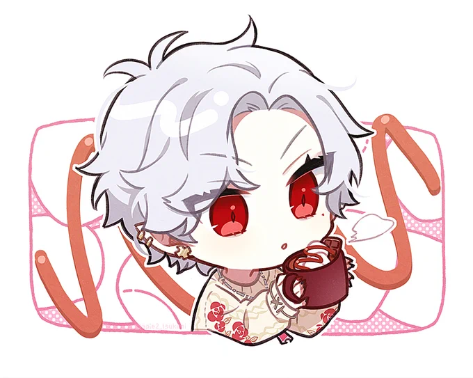 ホットココアチョコマシュマロトッピング #KuzuArt 
