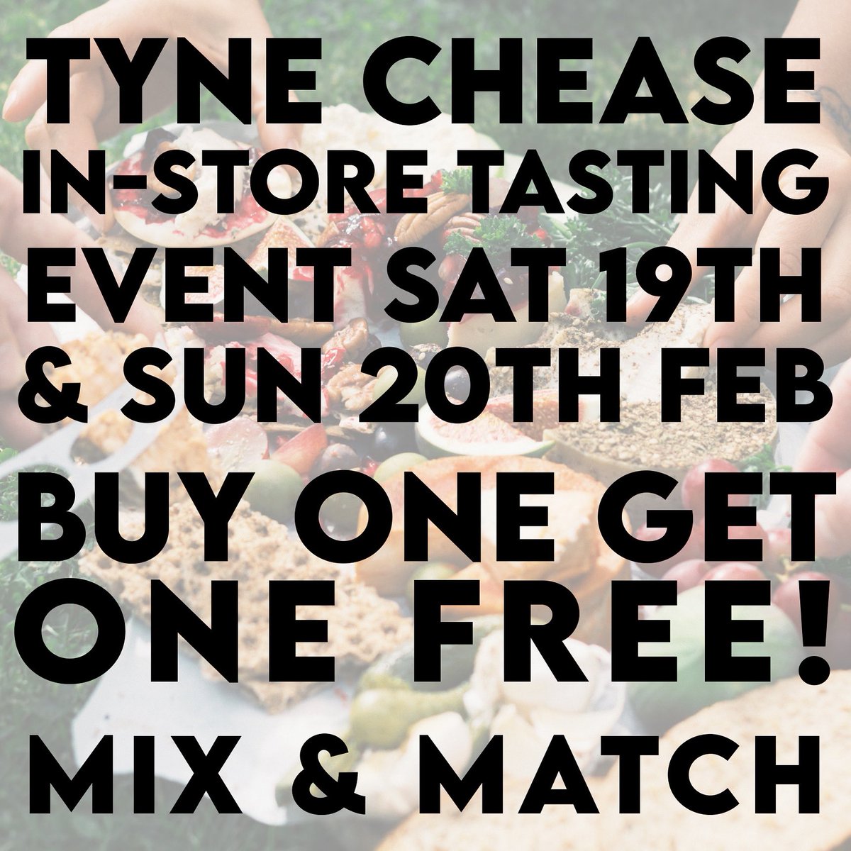 Missed our last 🧀 tasting? Pop to our @RoyalQuaysCtr store this weekend to sample more @tynechease and make the most of our BOGOF offer! Can’t get down to store? Order online for delivery to your door 📦 hurry, while stocks last!
•
Shop now - alternativestores.com/collections/ty…