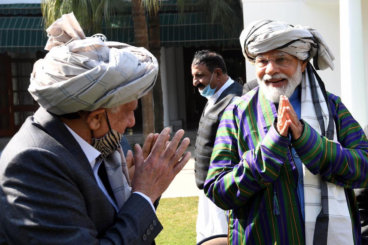 AmitShah's tweet photo. A true leader is one who always stands by his people.

These pictures reflect PM @narendramodi Ji’s unwavering commitment towards the lives and respect of our Sikh-Hindu sisters and brothers of Afghanistan. https://t.co/IORcvo07gk