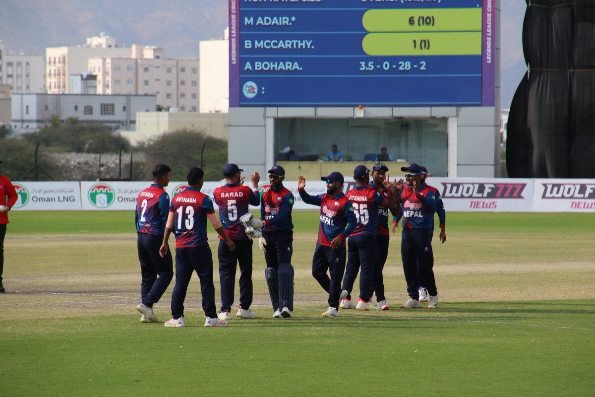 PrazwolPhuyal1's tweet photo. Nepal won by 136 runs
Congratulations team Nepal 🇳🇵
#NEPvsPHI
#Nepal
#T20WorldCupQualifier. https://t.co/wIRYMgdsOO