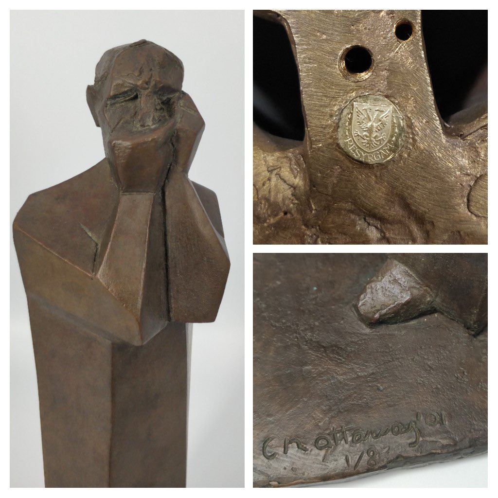 RogersJonesCo1's tweet photo. DELIVERED FOR AUCTION THIS WEEK
William Chatterway (1927-2019) Ltd Ed (1/8) bronze🥉
ESTIMATE: £300-500
AUCTION: Selections & Collections
DATE: July 16th
#FineArt #Bronze #sculpture #figure #Auction #AuctioneersInWales 🏴 https://t.co/ed5iWCUezE
