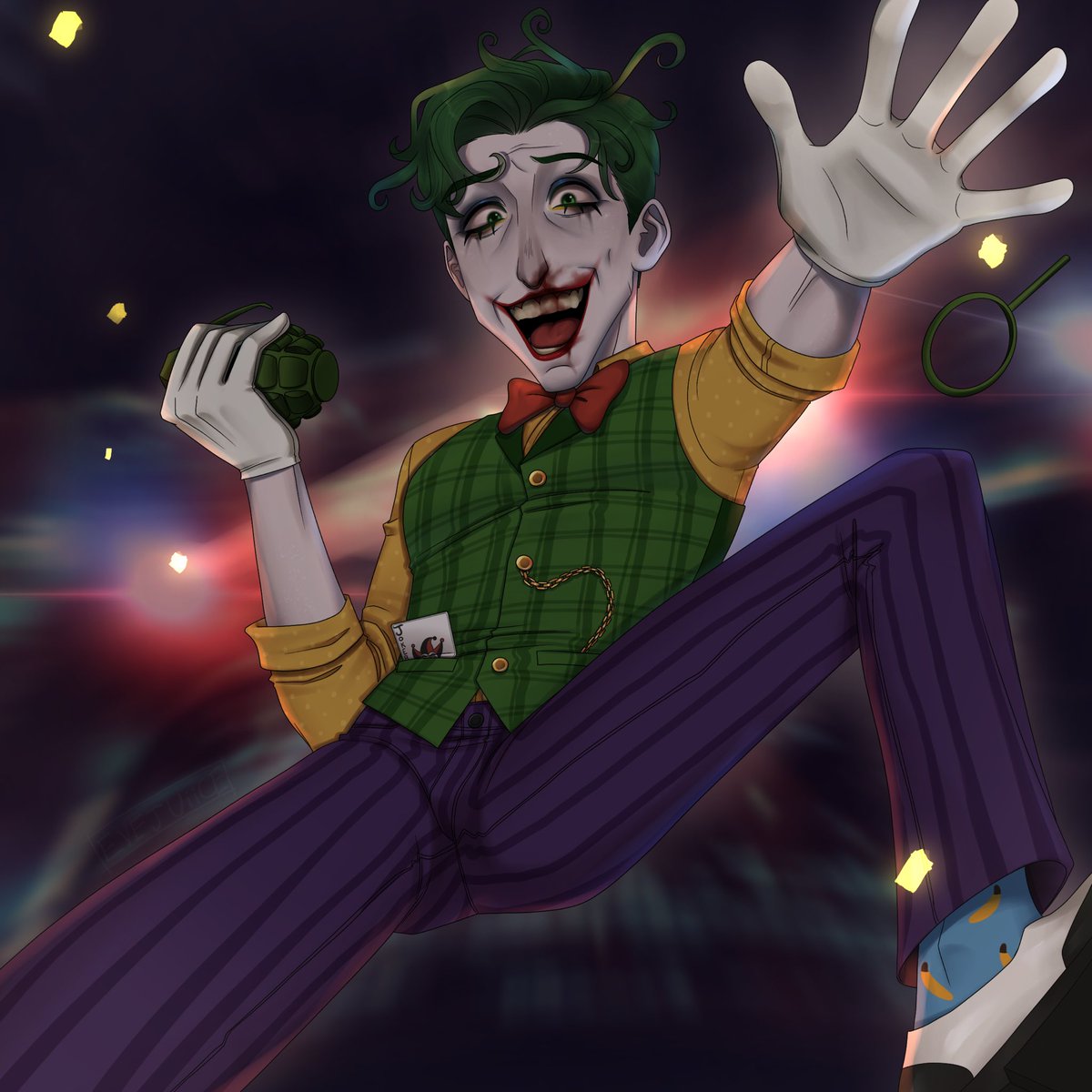 sumthinlikejuic's tweet photo. God god god #joker #dc #fanart https://t.co/L6gAc5OKa2
