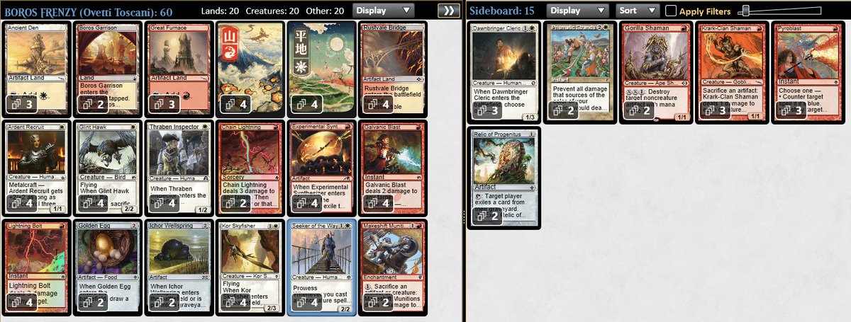 Live on Twitch at 11 with Boros Frenzy 💚🖤 #mtgpauper twitch.tv/legapaupertosc…