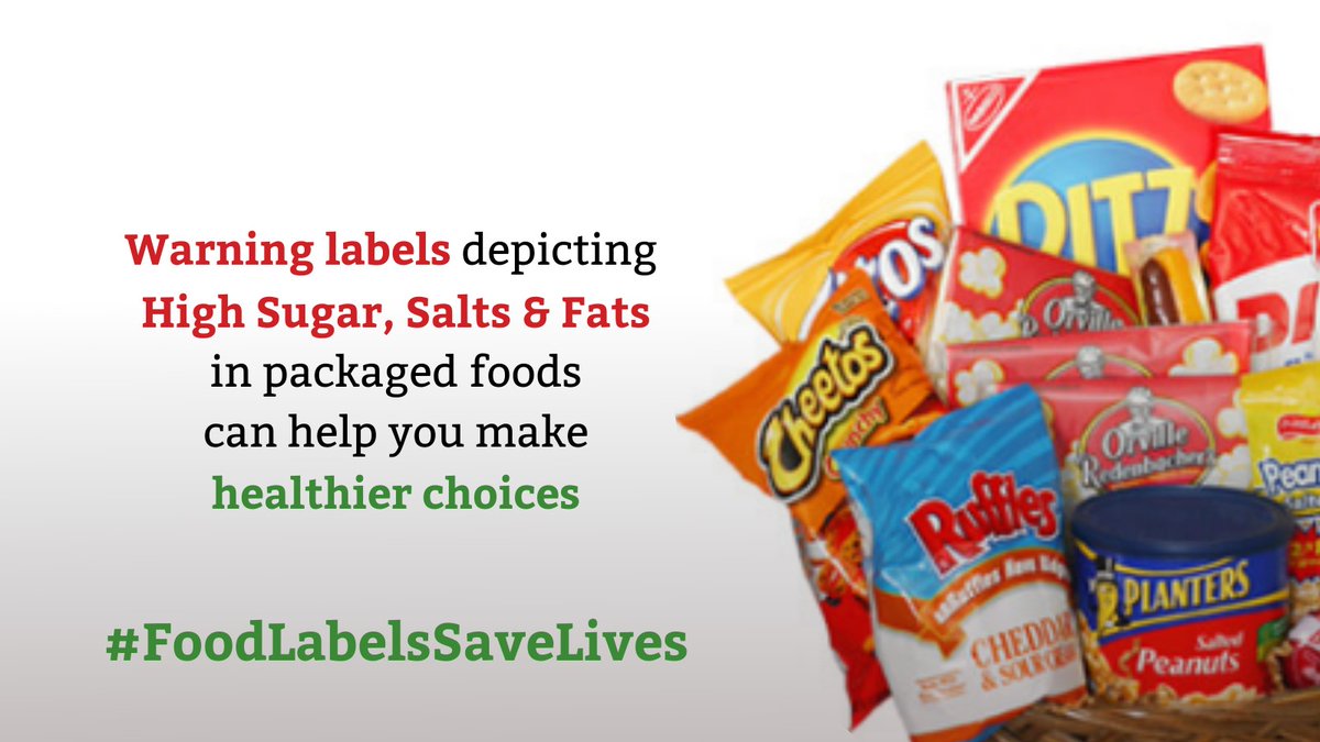 India should join global momentum and adopt strong, mandatory front-of-package #warninglabels for foods High in Sugar, Salt &amp; other nutrients of concern that have proven effective at educating consumers about their food choices.#FoodLabelsSaveLives <a href="/fssaiindia/">FSSAI</a> <a href="/WHO/">World Health Organization (WHO)</a> <a href="/MoHFW_INDIA/">Ministry of Health</a>