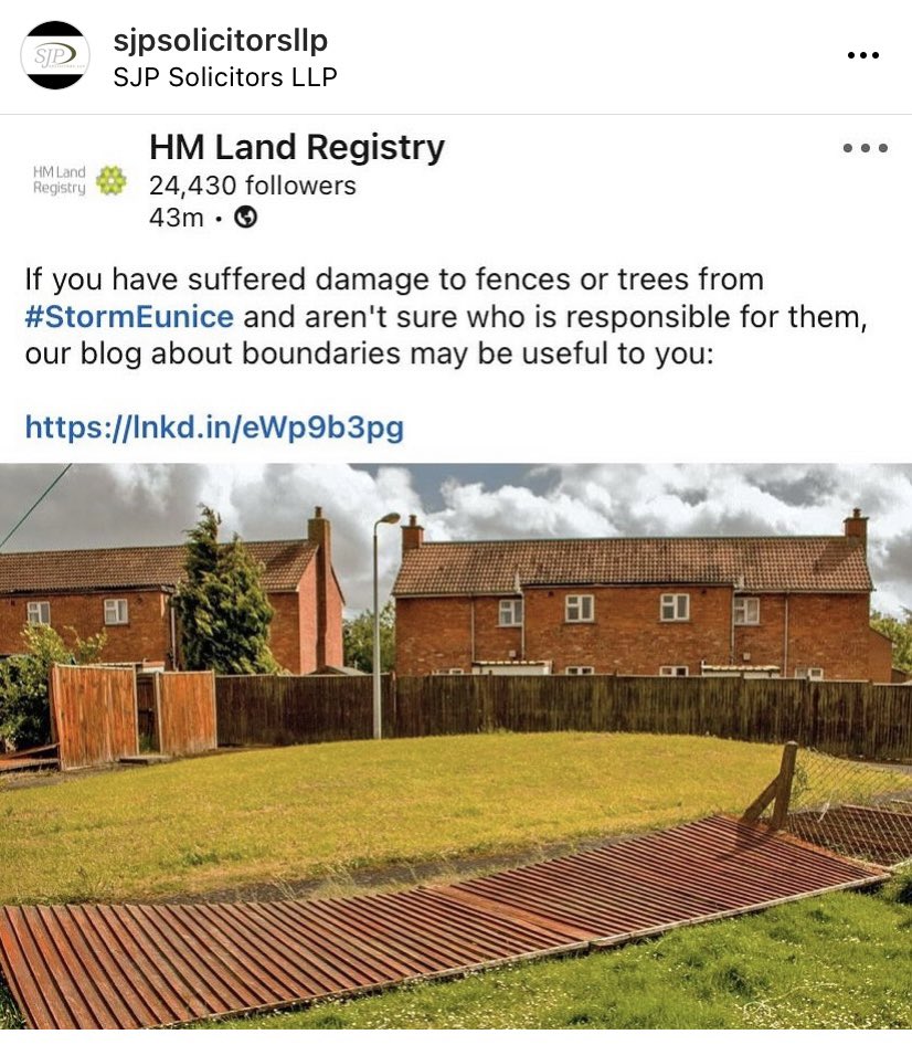 SJPsolicitorsLLP (@sjpsolicitors) on Twitter photo Waking up to #stormeunice damage? Together with <a href="/HMLandRegistry/">HM Land Registry</a> we can help you with boundary queries and help you and your neighbours get things fixed up! Call us on 01485 532662 or email info@sjpsolicitors.co.uk for help #sjpsolicitors #norfolksolicitors Waking up to #stormeunice damage? Together with <a href="/HMLandRegistry/">HM Land Registry</a> we can help you with boundary queries and help you and your neighbours get things fixed up! Call us on 01485 532662 or email info@sjpsolicitors.co.uk for help #sjpsolicitors #norfolksolicitors