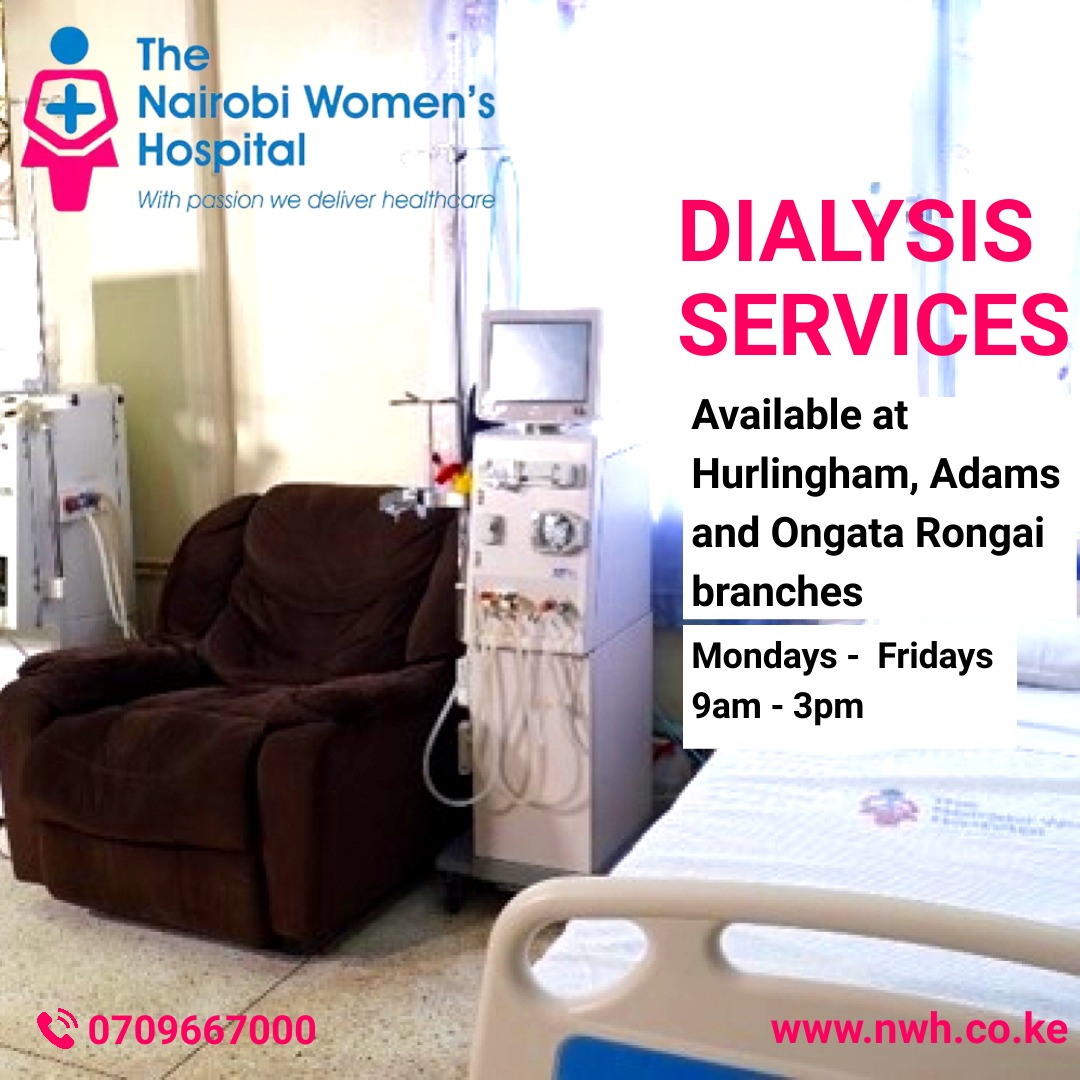 Visit us for your dialysis services at our Hurlingham, Adams and Ongata Rongai branches. We are here for you!
#dialysistreatment