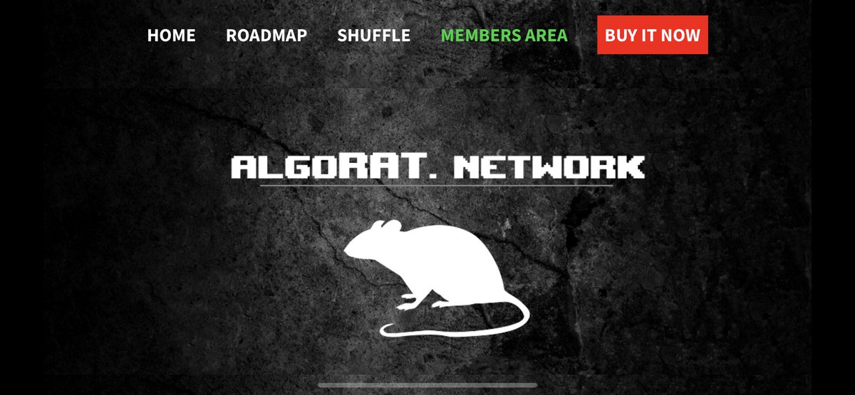 algorat_network's tweet photo. Smell a Rat 🐀 

https://t.co/JjGNi9GhIt

#algofam #algonft #NFTCommunity https://t.co/2LEvm1ljto