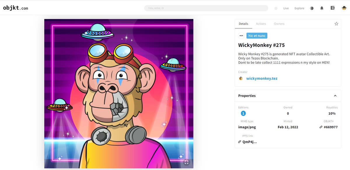 WickyMonkey's tweet photo. @sekolahdesainid Thank you for the knowledge and thank you for holding 1 monkey. 🤩
I really appreciate it🐒

Also to this amazing artist✨
@syammasart @addienfch @blankworl @holakanola 

✅Discord: https://t.co/BfEFzkKRNU
#wickymonkey #NFTCommunity #nftcollector #NFTs #CleanNFT https://t.co/rrczAPDXP4