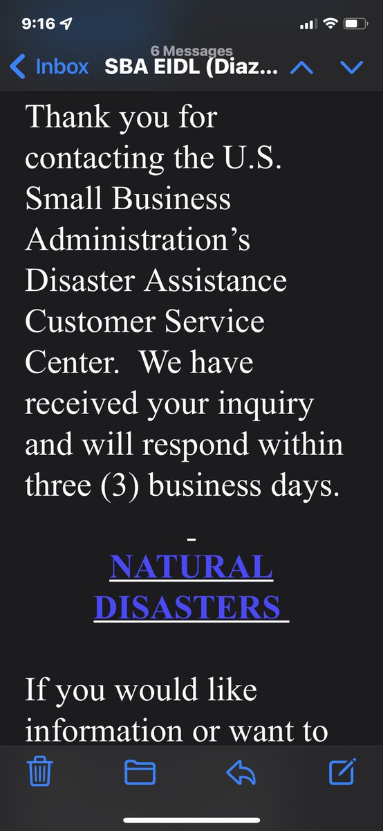 ⁦<a href="/SBAgov/">SBA</a>⁩ ⁦<a href="/SBAIsabel/">Isabel Casillas Guzman</a>⁩  3 days? Day 5 &amp; counting! Can someone please take a look at what’s triggering the delay with my EIDL? If there’s an “internal error”, then let’s fix it! Waiting on this since Oct 2021.