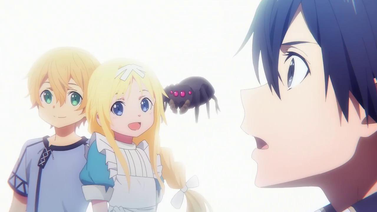 なたでここ Saoは感動シーンの回想でコラみたいなクモが出てくる最高のアニメ T Co Rm2aqomupw Twitter