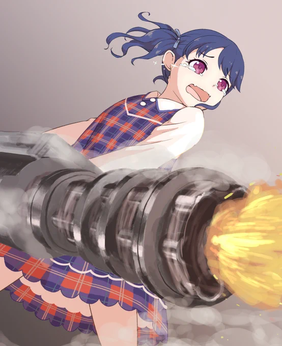 ガトリング砲を泣きながら撃つ小糸
#シャニマス #福丸小糸 