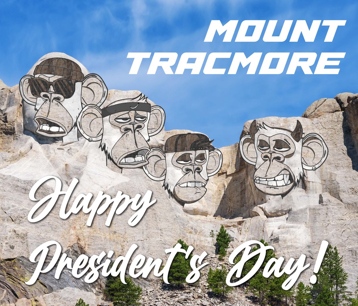 theartistFour's tweet photo. My teen rebel apes have been busy carving their own monument in the side of Trac Mountain.
Happy President's Day weekend to all my US frens! Hope you are doing something fun! @TeenRebelApe #trac #tracstar #nfts #nftedits #womeninnfts https://t.co/V2NFTO4O5U