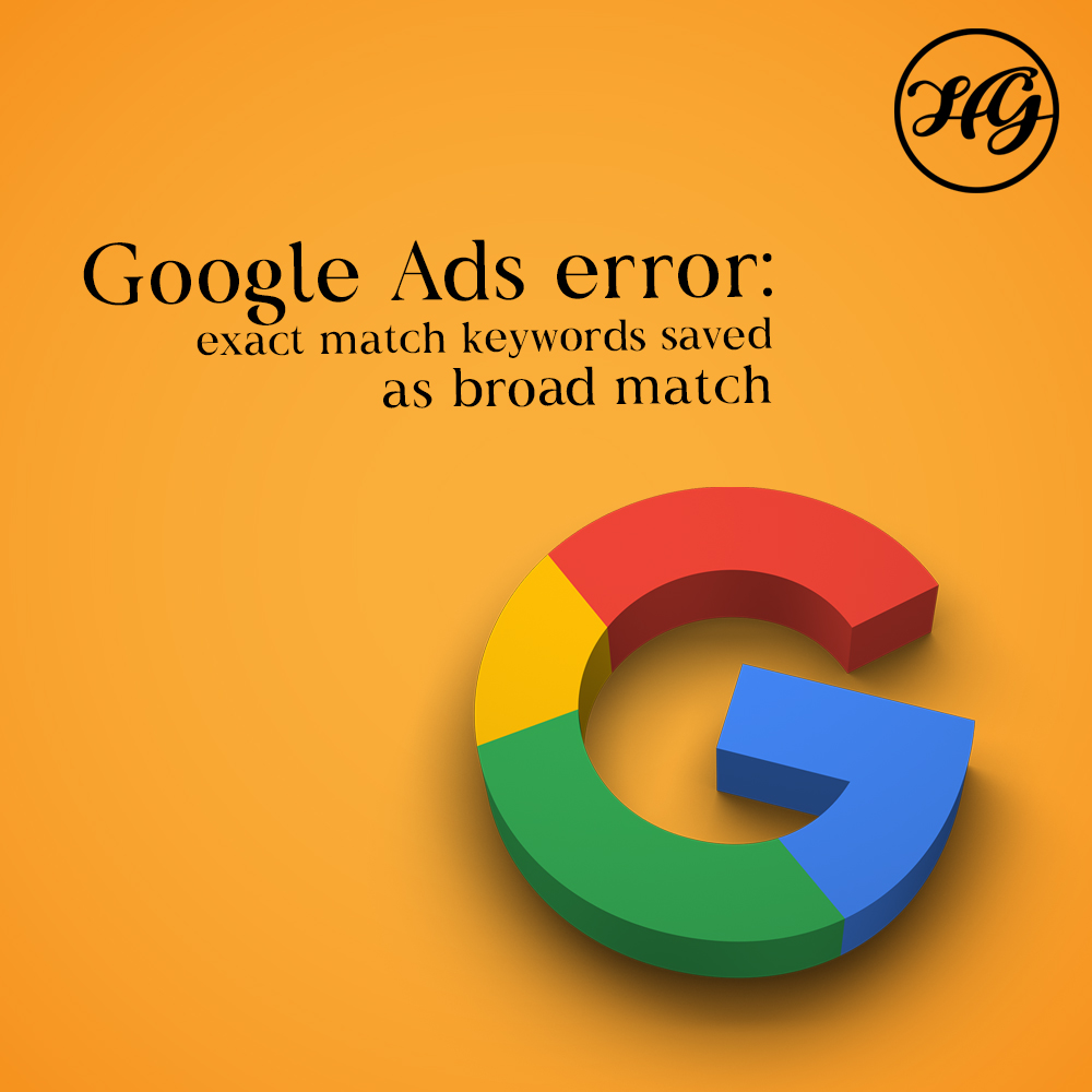 Digital360Guru's tweet photo. Google Ads error: exact match keywords saved as broad match
The broad match message is an error and does not affect keyword saving. #Google is working on removing this error message. #GoogleAds https://t.co/c4Ycrv94Vs