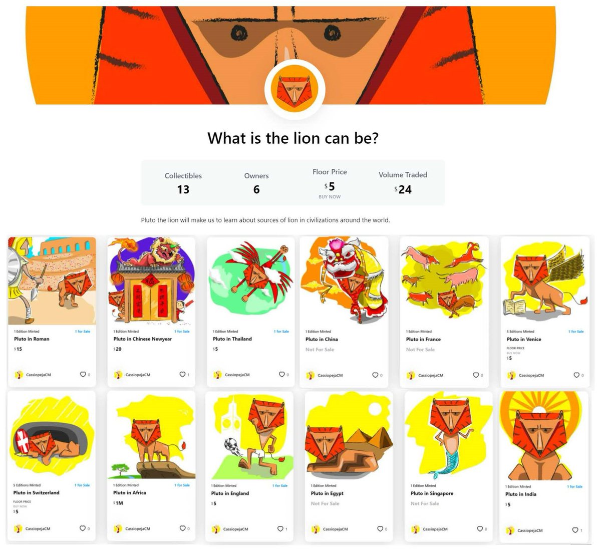 ณ กรุงเวนิส มีสิงโตตัวหนึ่งที่กำลังอ่านคัมภีร์ซ่อนอยู่!! The Lion of Venice😁
We can meet him with a holy book.
crypto.com/nft/collection…

credit pucture: hannahfielding.net/the-lion-of-ve…

#NFTTHAILAND  #NFTartists #NFTcollection  #Cryptocom #cryptocomnft  #nftcollector