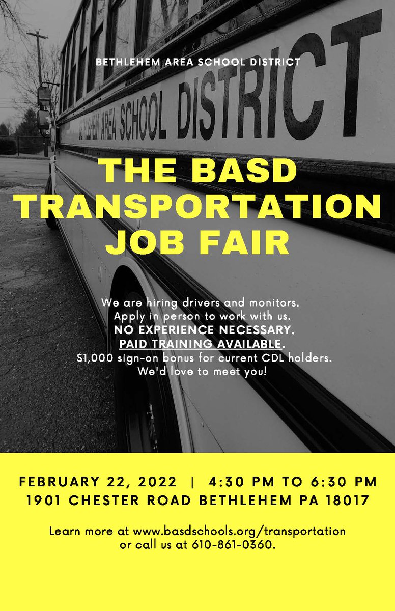 Working in transportation is such a rewarding career.  Stop by on February 22 to find out why!