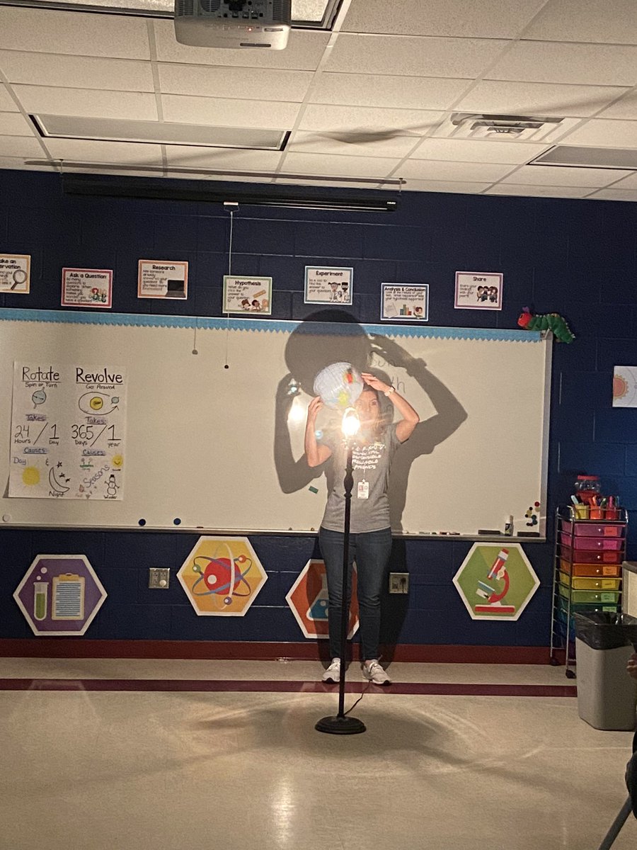 Thank you <a href="/burke_shannan/">Shannan Burke</a> for modeling the Earth’s revolution around the Sun, and all the fun information about our solar system! <a href="/HumbleISD_RPE/">River Pines Elementary</a>
