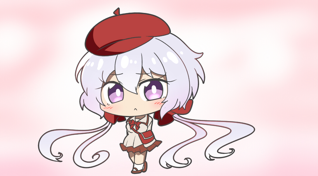 雪音クリス 「「あいつ遅ぇな…」 」|鍋色きんのイラスト