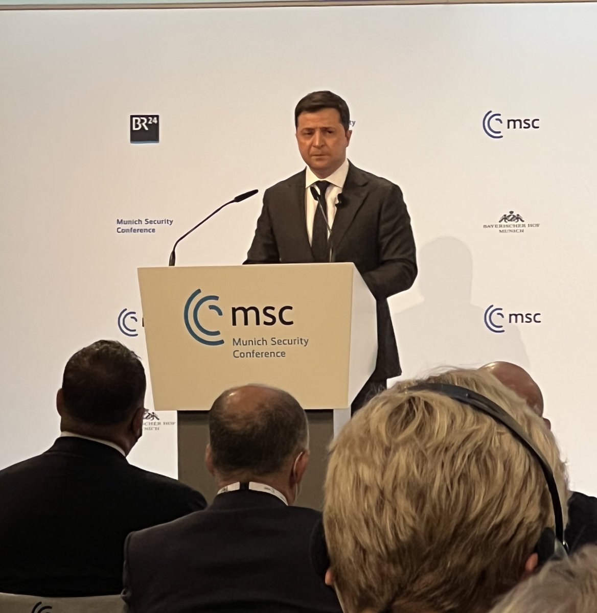 RepSwalwell's tweet image. What is our democracy worth if we can’t unite ourselves and the world against Russia as they seek to slaughter a sovereign people? 

Watching @ZelenskyyUa address #MSC2022.