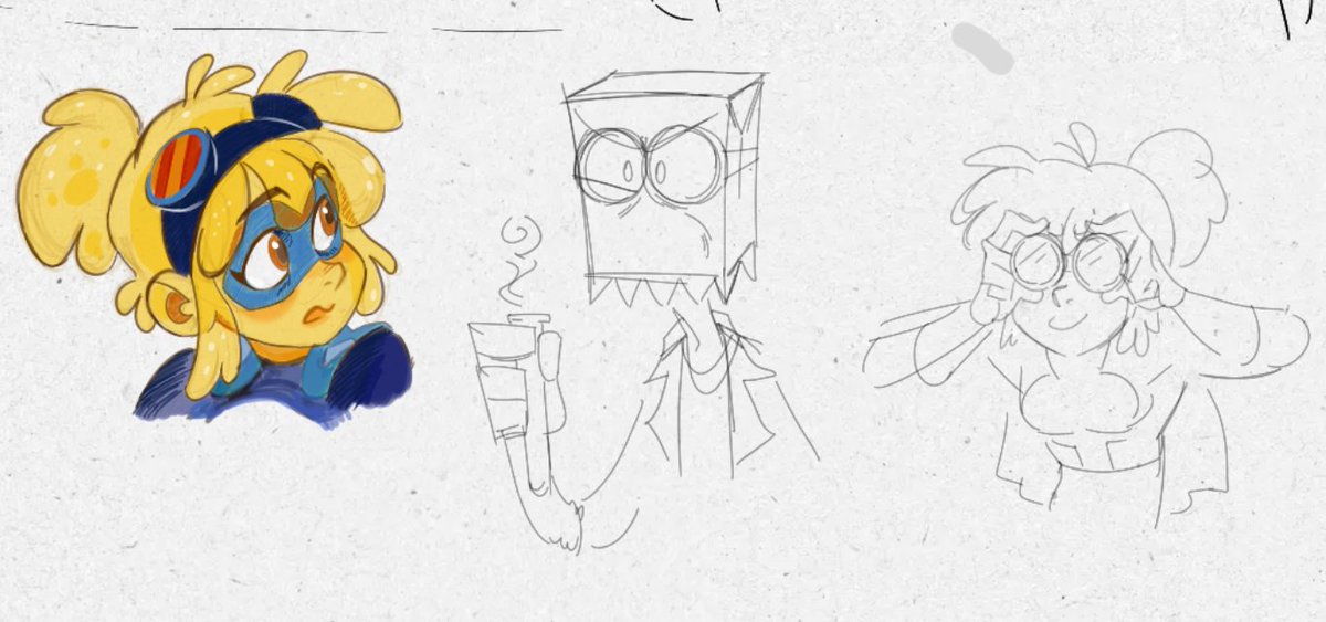 Here are G-lo and Dr Flug from aggie!
#Villainous #Villanos