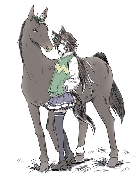 「馬とウマ 靴」のTwitter画像/イラスト(新着)