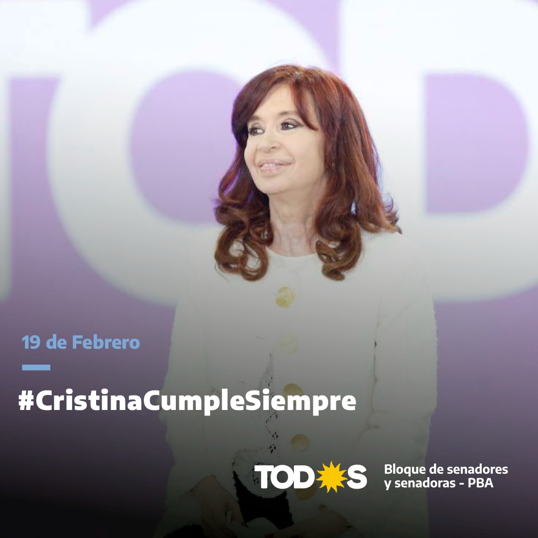 omarplaini53's tweet photo. #CristinaCumpleSiempre 
Feliz cumpleaños Compañera Vicepresidenta, fuerza, valor y convicción algunas palabras que la definen. 
Seguiremos juntos caminando en la construcción de un país más justo.
#Peronismo
#CristinaCumple https://t.co/qmXO3VoPcn