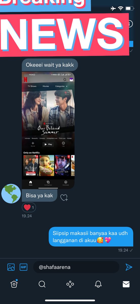 shafaarena's tweet photo. Testimonials —(@shafaarena)💚

#ifatesti ✨

t. Jual jualan netflix sharing anti on hold termurah full garansi legal premium mau beli ada ngga yang pengen langganan murah sebulan premium https://t.co/b8mO75Dckt