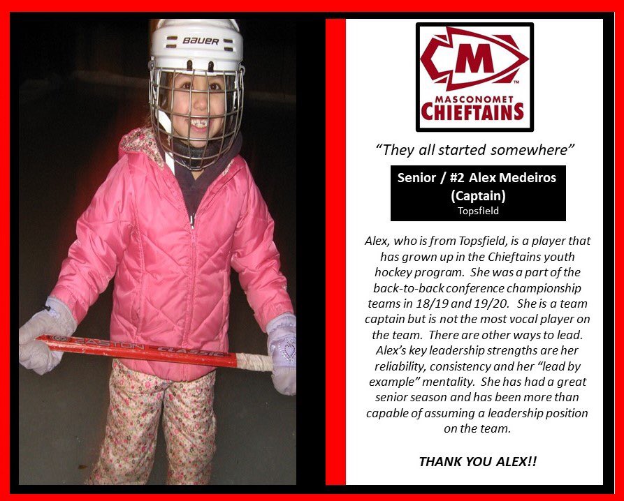 Senior Salute!  Time to recognize and applaud the Senior leaders of our 21-22 Team.  First up is Senior Forward Alex Medeiros! <a href="/CoachSugar19/">Ryan Sugar</a>