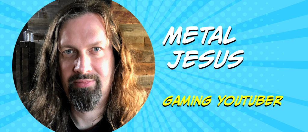 Coming to Music City Multi Con Oct 28-30, 2022 right here in Middle Tennessee, Metal Jesus!
The Metal Jesus is a long-haired rocker dude who runs a popular YouTube channel dedicated to Retro Gaming with a Heavy Metal soundtrack. #nashville #retrogaming #comiccon #videogames