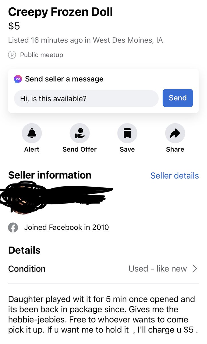 logsull's tweet image. I love Facebook marketplace so much