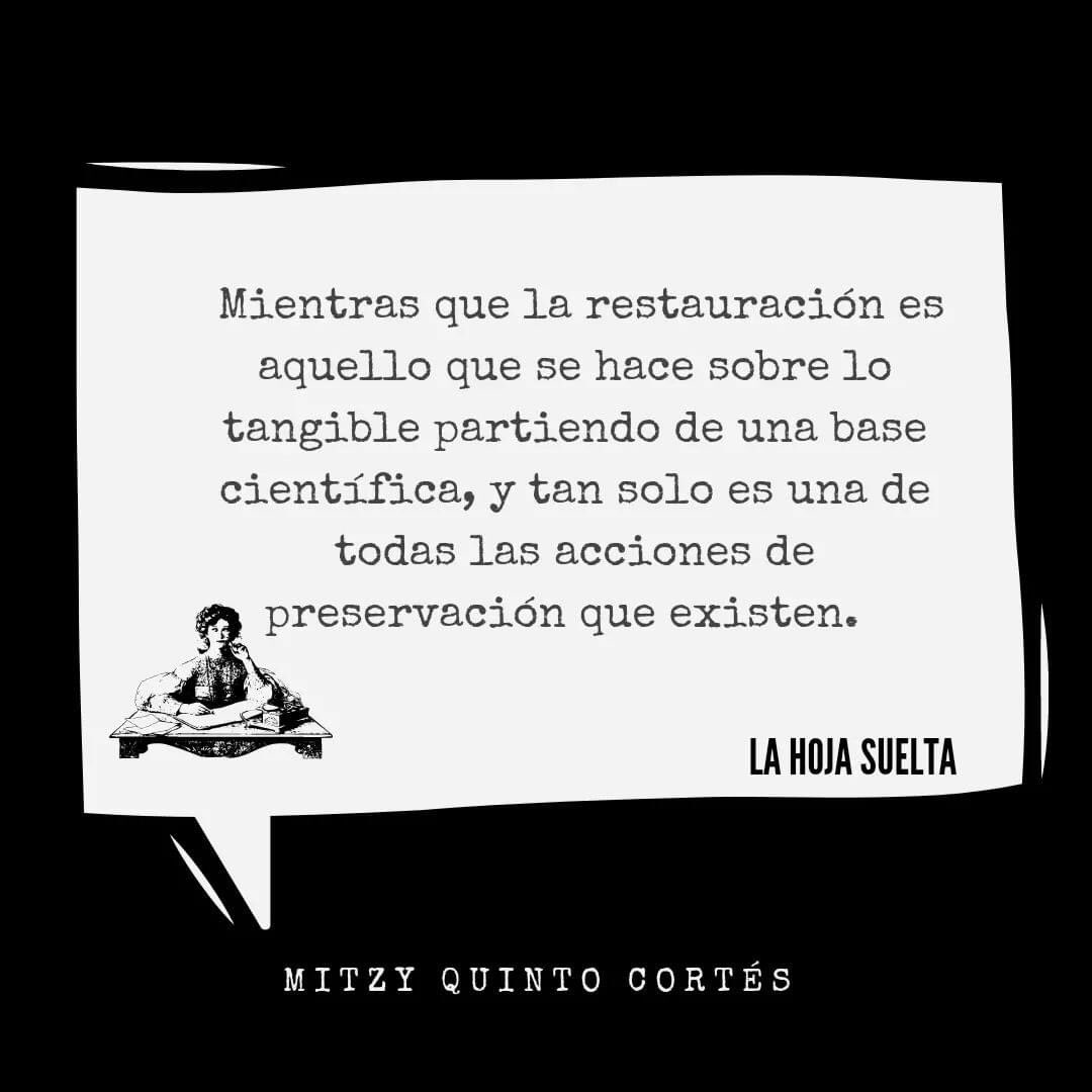 LibretaNegraMx's tweet photo. En nuestra vida cotidiana usamos las palabras "preservar" , "conservar“ y “restaurar" como sinónimos, pero platicando con @MitzyQuinto nos dimos cuenta que no lo son. 
#LaHojaSuelta #podcast #CultivamosMemorias #cultura  #herencias #patrimonio #significantes https://t.co/RDwnFRluCA