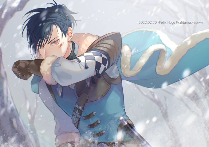 Happy Birthday❄️
#フェリクスユーゴフラルダリウス生誕祭2022
#FelixBday2022 #FE3H 