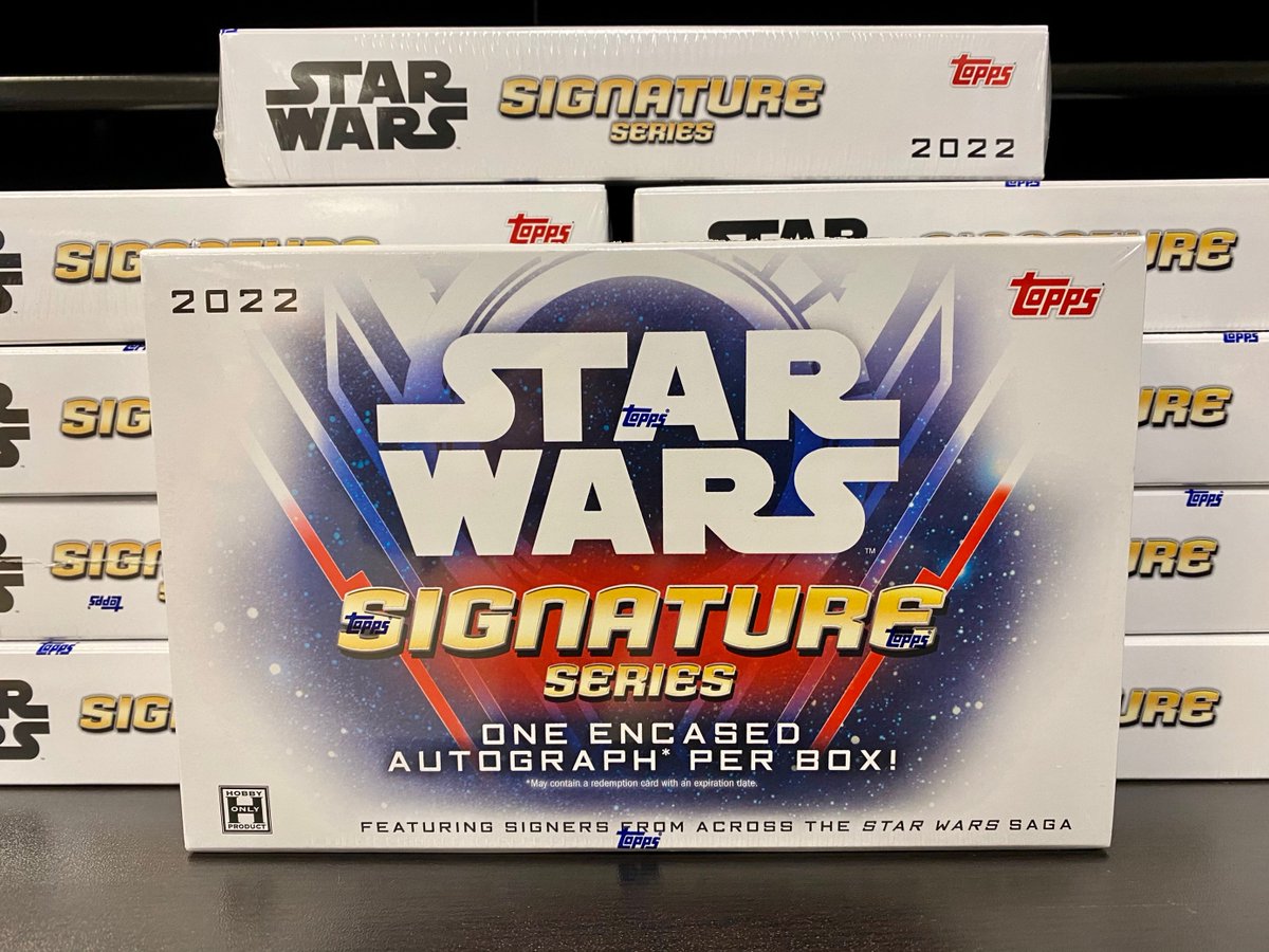 🌟 STAR WARS GIVEAWAY 🌟

New Star Wars cards here, and you don't have to go to a galaxy far, far away to find them! To enter for your chance to win this box of 2022 Star Wars Signature Series, tag a friend in the comments below! 🏷✨

(1 random winner selected 2/21)