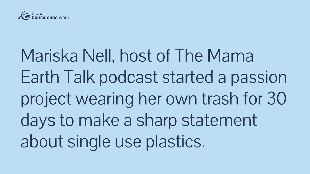 The average American produces about 1,704 pounds of garbage per year! 

Mariska Nell, spent 30 days wearing all the trash she made to make a statement about the importance of recycling and reduction of single use plastics. Watch her story here: buff.ly/2WkWw2p