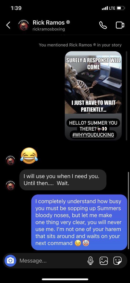 Savag3Tig3r's tweet photo. #FinalCallOut Why you block me though? 😂🤡
.
.
.
@iqnewz @xtina_elvira @RickRamosBoxing @summer_lynn9151 @jaydi_mac @womensboxin @BehindTheGloves @WomeninBoxing @MatchroomBoxing @EddieHearn @WomensFightNew1 @SkySportsBoxing @boxing_social https://t.co/96poBisXRS