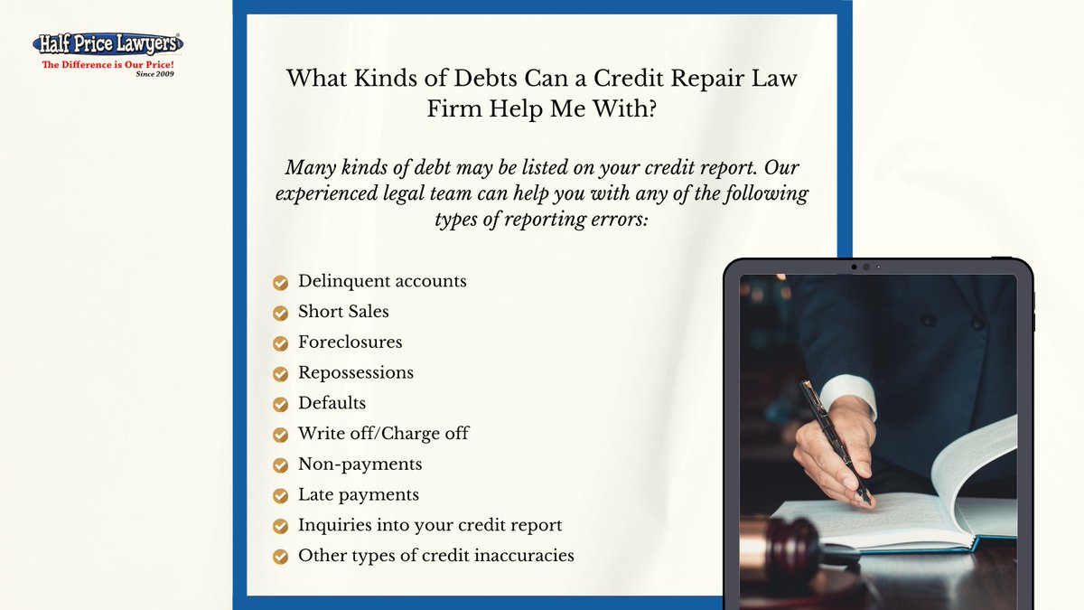 Are you tired of credit mistakes standing in your way? Let us show you how credit repair can correct errors in your credit report. Our team can help you evaluate your credit report. If there are mistakes in your report, we can take action for you. #lawyer #lawfirm #legalservices